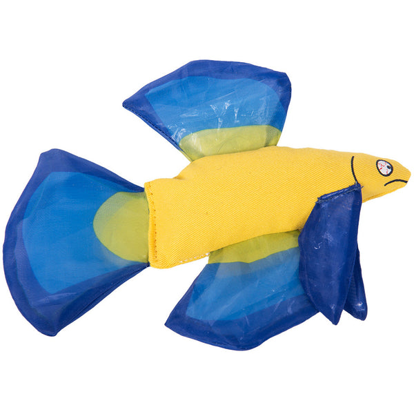 Yeowww! Blue Mo Betta Fish Cat Toy