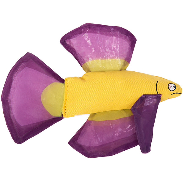 Yeowww! Purple Mo Betta Fish Cat Toy