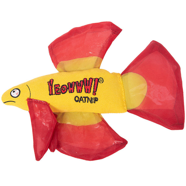 Yeowww! Red Mo Betta Fish Cat Toy