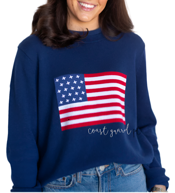 Coast Guard Sweater X Vetter Womens Rolled Mock Neck Sweater