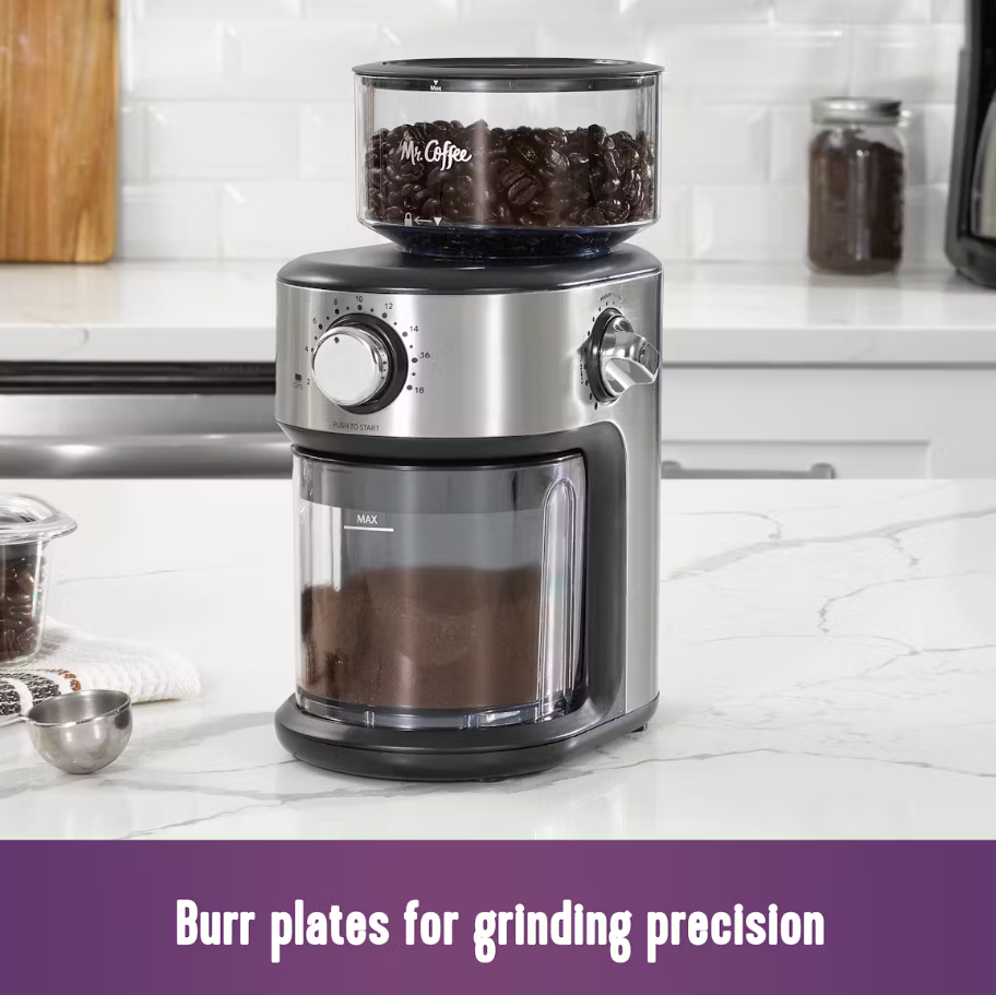 Mr. Coffee Cafe Grind 18-Cup Automatic Burr Grinder