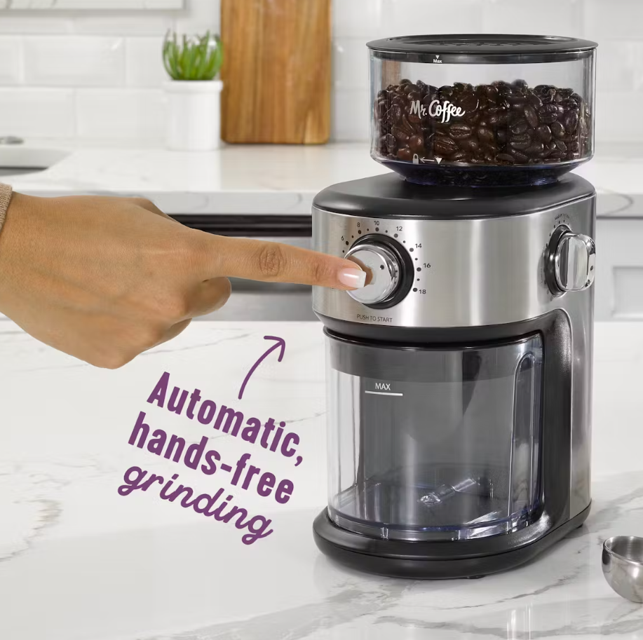 Mr. Coffee Cafe Grind 18-Cup Automatic Burr Grinder
