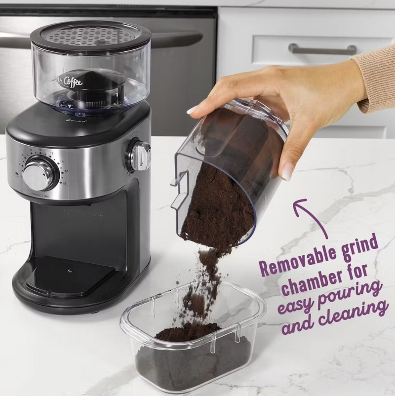 Mr. Coffee Cafe Grind 18-Cup Automatic Burr Grinder