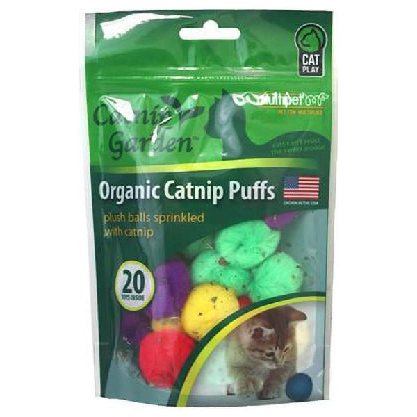 Multipet Catnip Garden Organic Catnip Puff - 20 Ct.