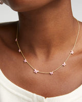 Kendra Scott Lillia Butterfly Gold Enamel Strand Necklace