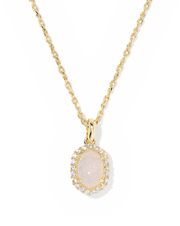 Kendra Scott Daphne Gold Crystal Frame Short Pendant Necklace