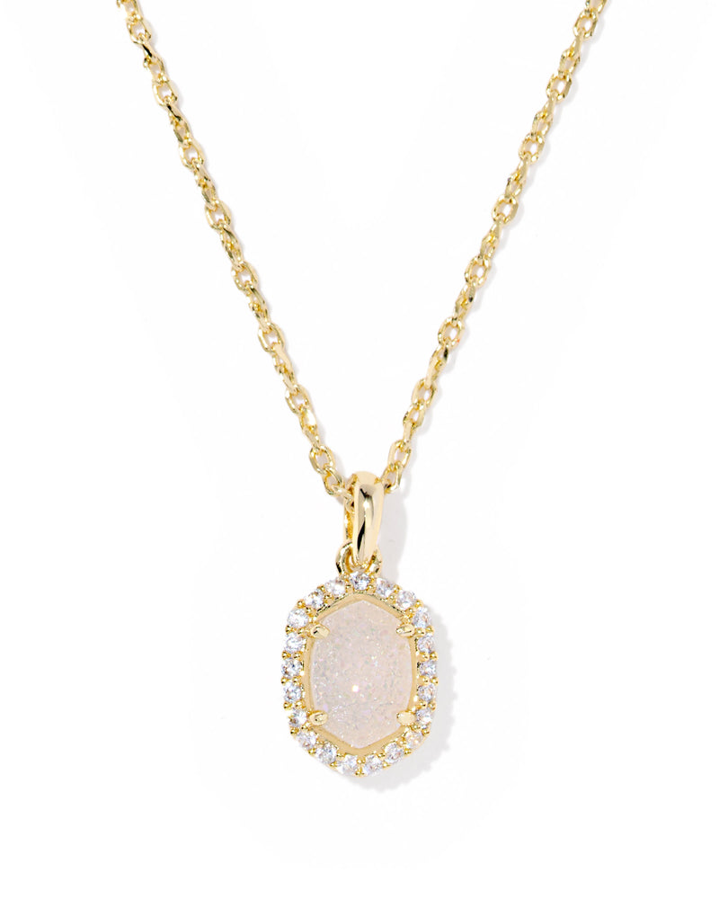 Kendra Scott Daphne Gold Crystal Frame Short Pendant Necklace