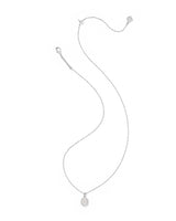 Kendra Scott Daphne Silver Crystal Frame Short Pendant Necklace