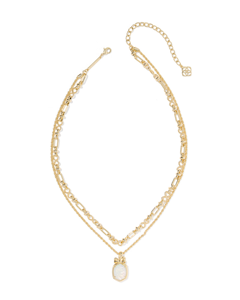 Kendra Scott Daphne Bow Gold Multi Strand Necklace