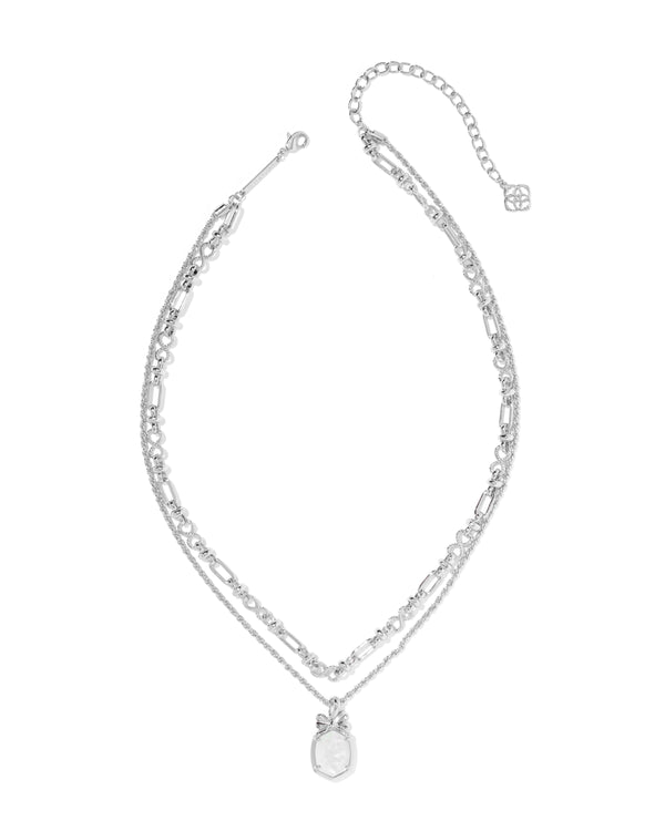 Kendra Scott Daphne Bow Silver Multi Strand Necklace