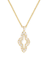 Kendra Scott Abbie Gold Crystal Long Pendant Necklace