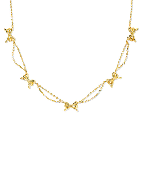 Kendra Scott Bow Gold Strand Necklace