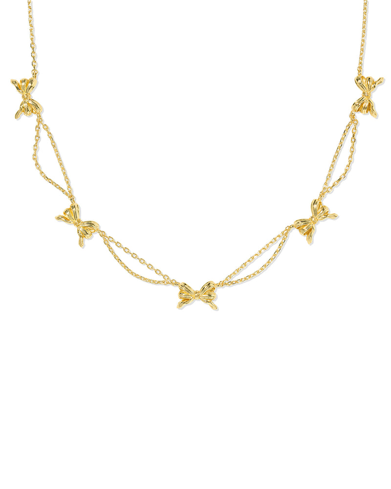 Kendra Scott Bow Gold Strand Necklace