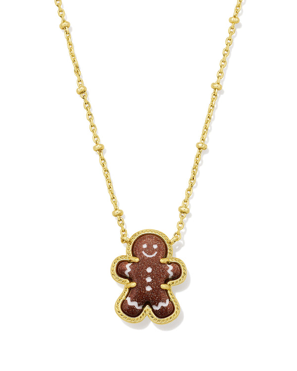 Kendra Scott Gingerbread Gold Short Pendant Necklace