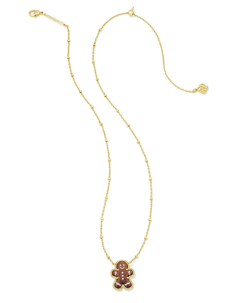 Kendra Scott Gingerbread Gold Short Pendant Necklace