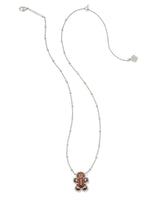 Kendra Scott Gingerbread Silver Short Pendant Necklace