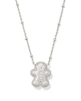 Kendra Scott Gingerbread Silver Short Pendant Necklace