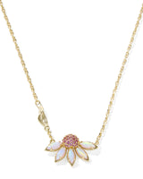 Kendra Scott Anya Flower Gold Short Pendant Necklace
