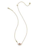 Kendra Scott Anya Flower Gold Short Pendant Necklace
