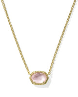 Kendra Scott Daphne Gold Frame Short Pendant Necklace