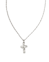 Kendra Scott Cross Pendant Necklace - Rhodium