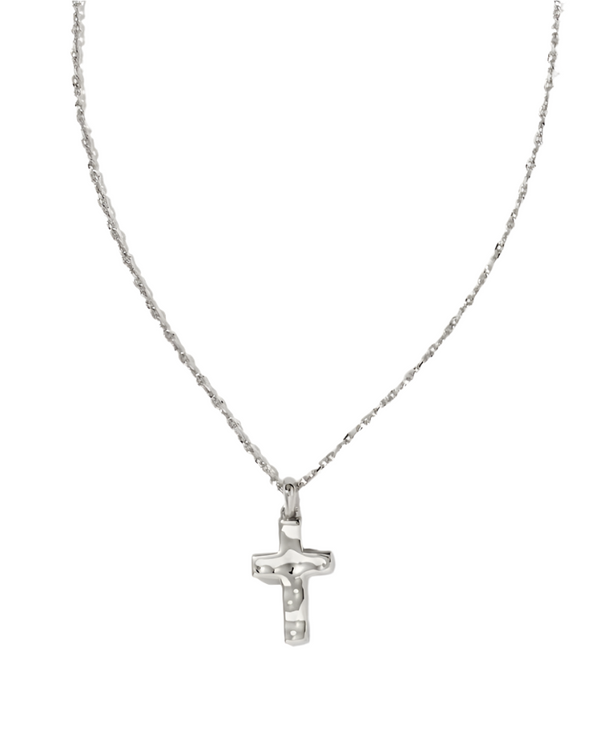 Kendra Scott Cross Pendant Necklace - Rhodium