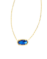 Kendra Scott Elisa Gold Pendant Necklace - Navy Abalone