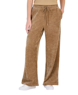 Nautica Womens Twill Double Rib High-Rise Wide-Leg Drawstring Pants