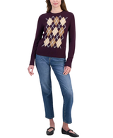 Nautica Womens Argyle Crewneck Sweater