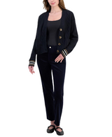 Nautica Womens Cable V-Neck Cardigan Sweater