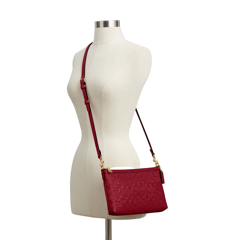 Coach Box Program Patent Signature Legacy Zip Top Crossbody