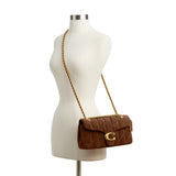 Coach Quilted Suede Tabby 26 Shoulder Handbag