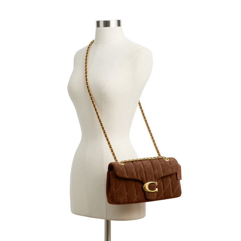 Coach Quilted Suede Tabby 26 Shoulder Handbag