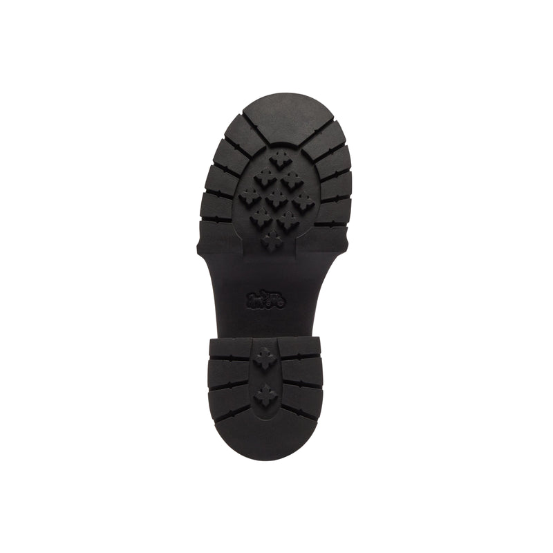 COACH Womens Leah Loved Leather Platform Loafer