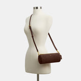 COACH Suede Barrel Shoulder Handbag