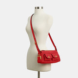 COACH Suede Turnlock Haversack 27 Shoulder Handbag