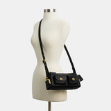 COACH Natural Grain Leather Turnlock Haversack 27 Shoulder Handbag