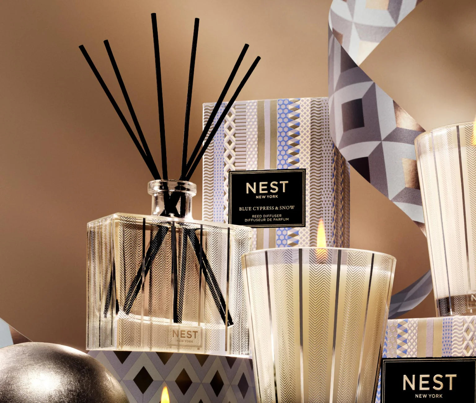 NEST New York Blue Cypress & Snow Reed Diffuser