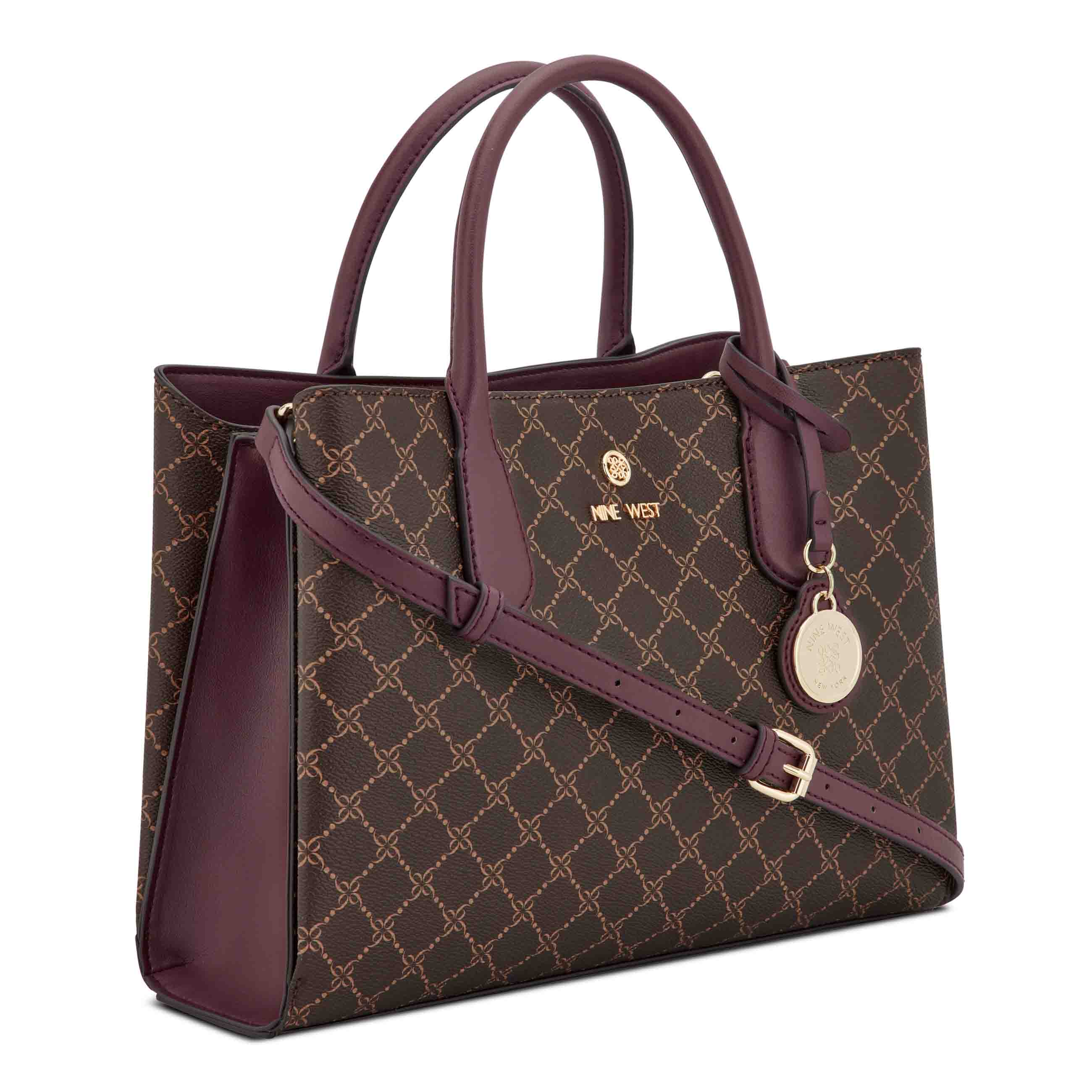 Nine West Kyrie Triple Compartment Satchel Handbag