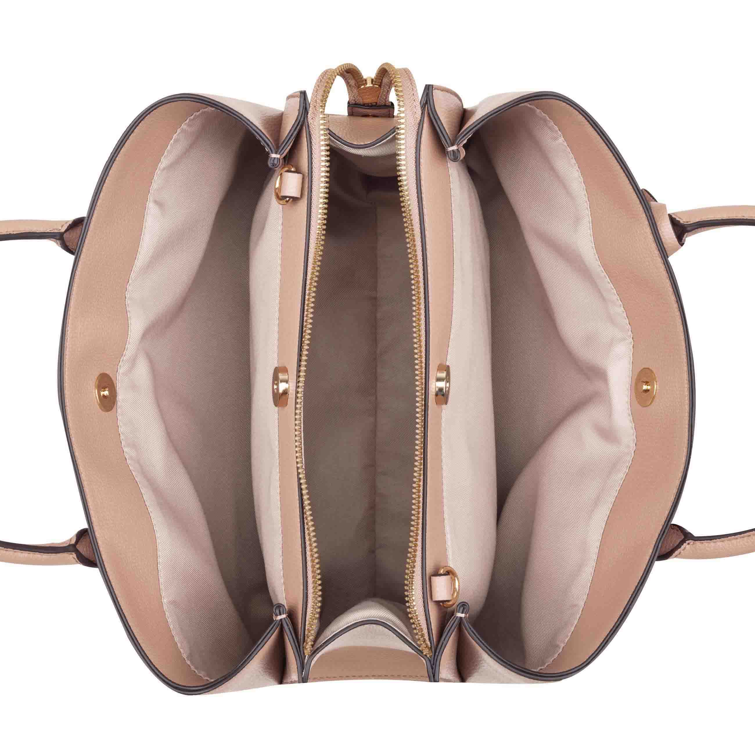 Nine West Kyrie Triple Compartment Satchel Handbag
