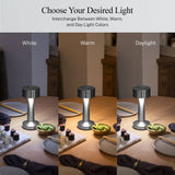 Bell + Howell The Chelsea 8.4" Modern Rechargeable Touch Lamp