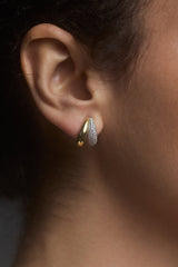 Nadri Gemini Double Illusion Hoop Earrings