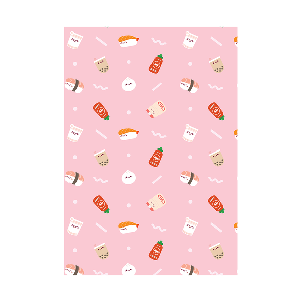 Denik Kawaii Food Pattern Notepad