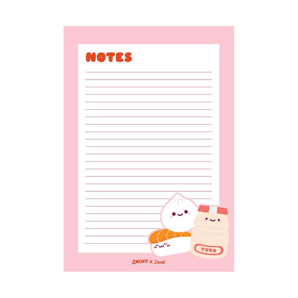 Denik Kawaii Food Pattern Notepad