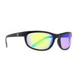 Calcutta Norton Matte Black Frames - Green Mirror Lens - Polarized Sunglasses