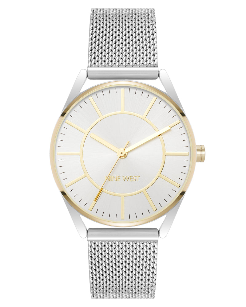 Nine West Womens Mesh Bracelet Watch