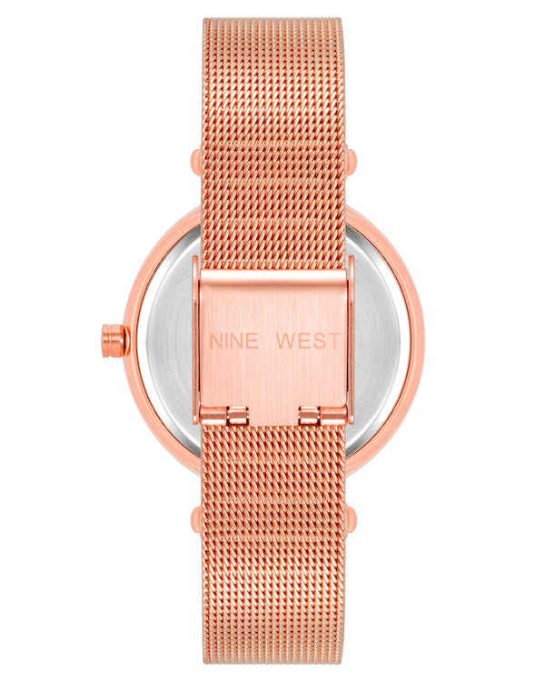 Nine West Womens Mesh Bracelet Watch