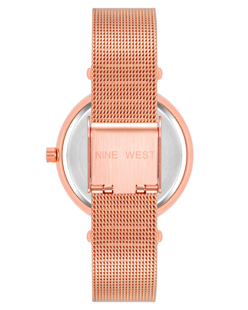 Nine West Womens Mesh Bracelet Watch