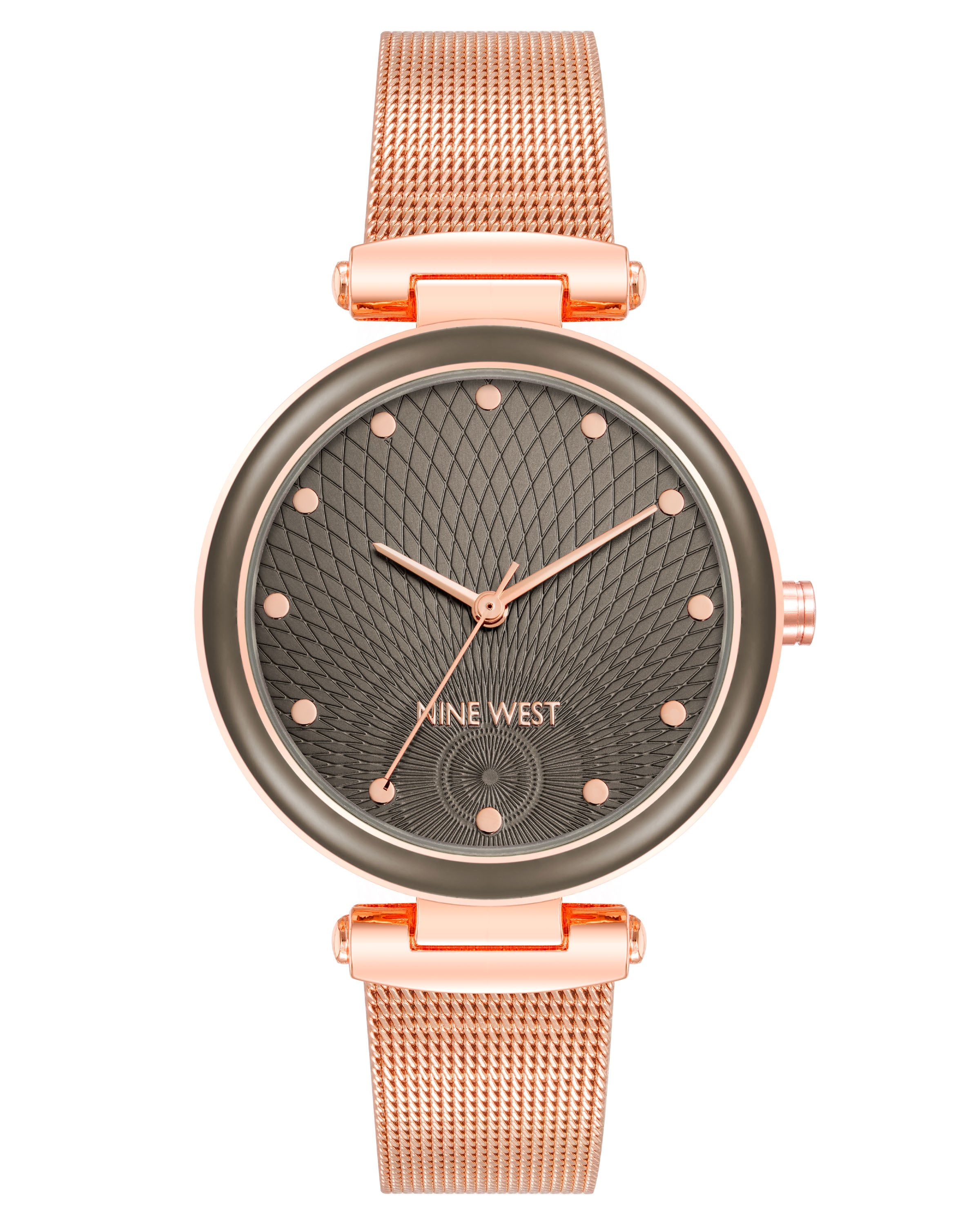 Nine West Womens Mesh Bracelet Watch