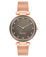 Nine West Womens Mesh Bracelet Watch